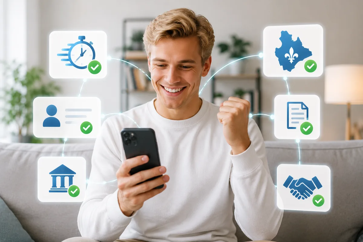 Fonds reçus dans le compte après approbation